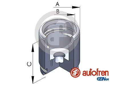 Piston, brake caliper